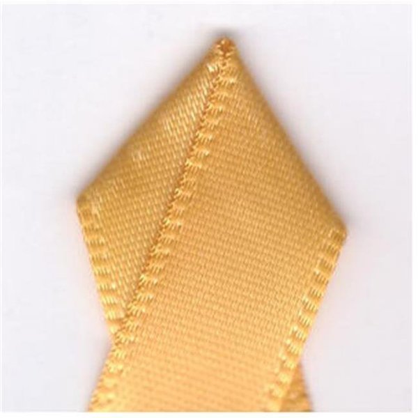Papilion Papilion R074400090660100Y .38 in. Double-Face Satin Ribbon 100 Yards - Yellow Gold R074400090660100Y